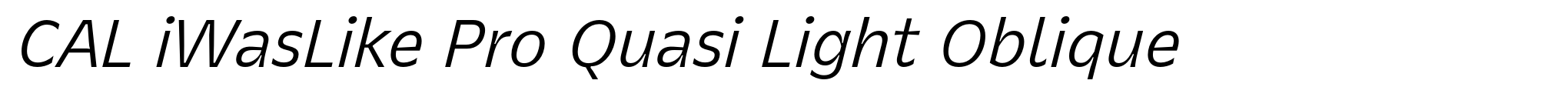 CAL iWasLike Pro Quasi Light Oblique image
